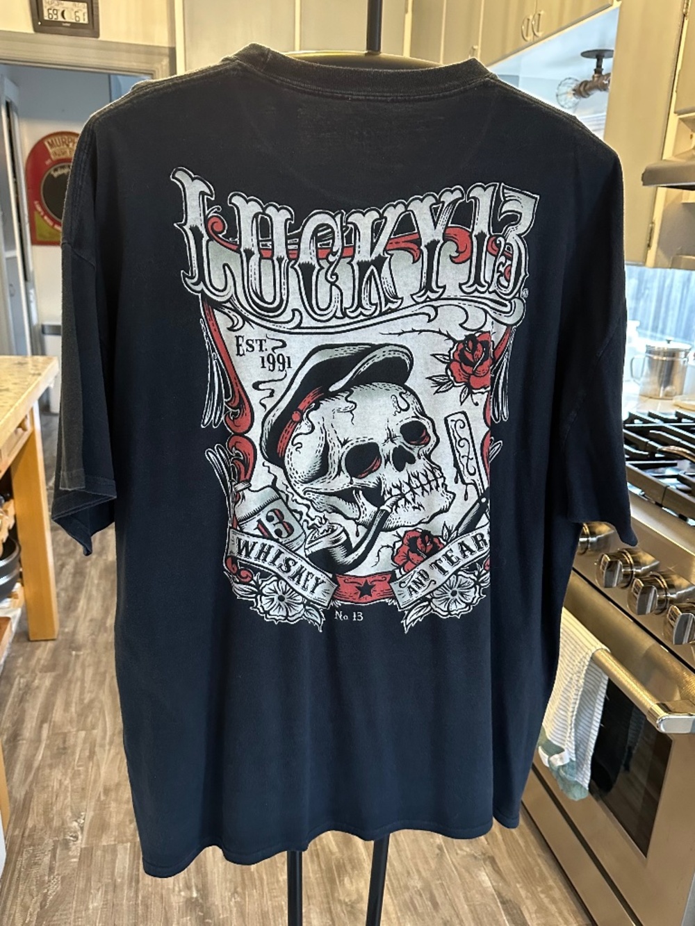 Lucky 13 Mens 3XL Black T-Shirt